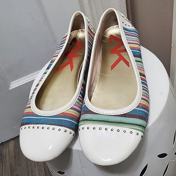 Anne Klein Women's Multicolored Ballet Flats Size 9.5 🌴 - Picture 1 of 7